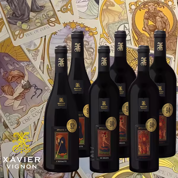 法國 隆河谷 札維耶酒莊 奧秘系列-塔羅牌（唯一年份系列）三款6入組合：圖片 2