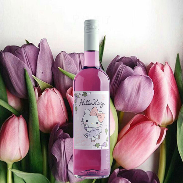 德國 愛麗絲Hello Kitty紫色氣泡酒